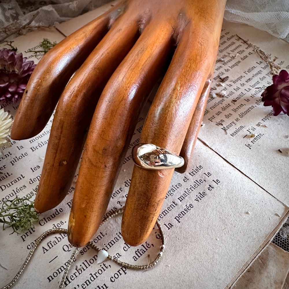 Frontera Solid Brass Signet Ring - image 3